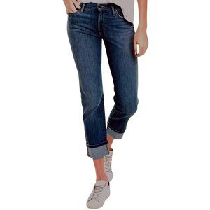 Joe's Jeans The Straight Leg Crop Cuffed Jeans Medium Leslie Wash 31